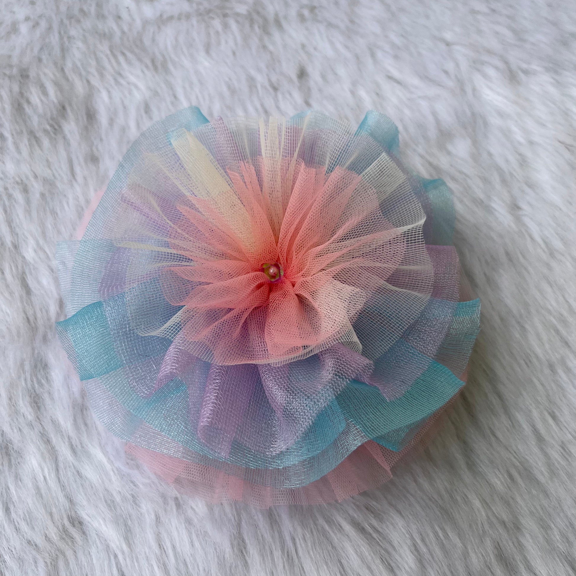 Unicorn Rainbow Candy Multicolor Fascinator | Handmade Half Hat