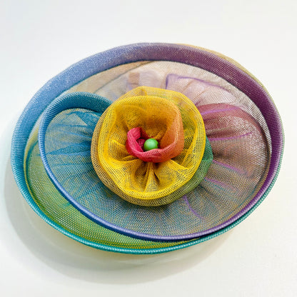 Multicolor Ranibow Candy Fascinator Hat | Theme Photoshoot