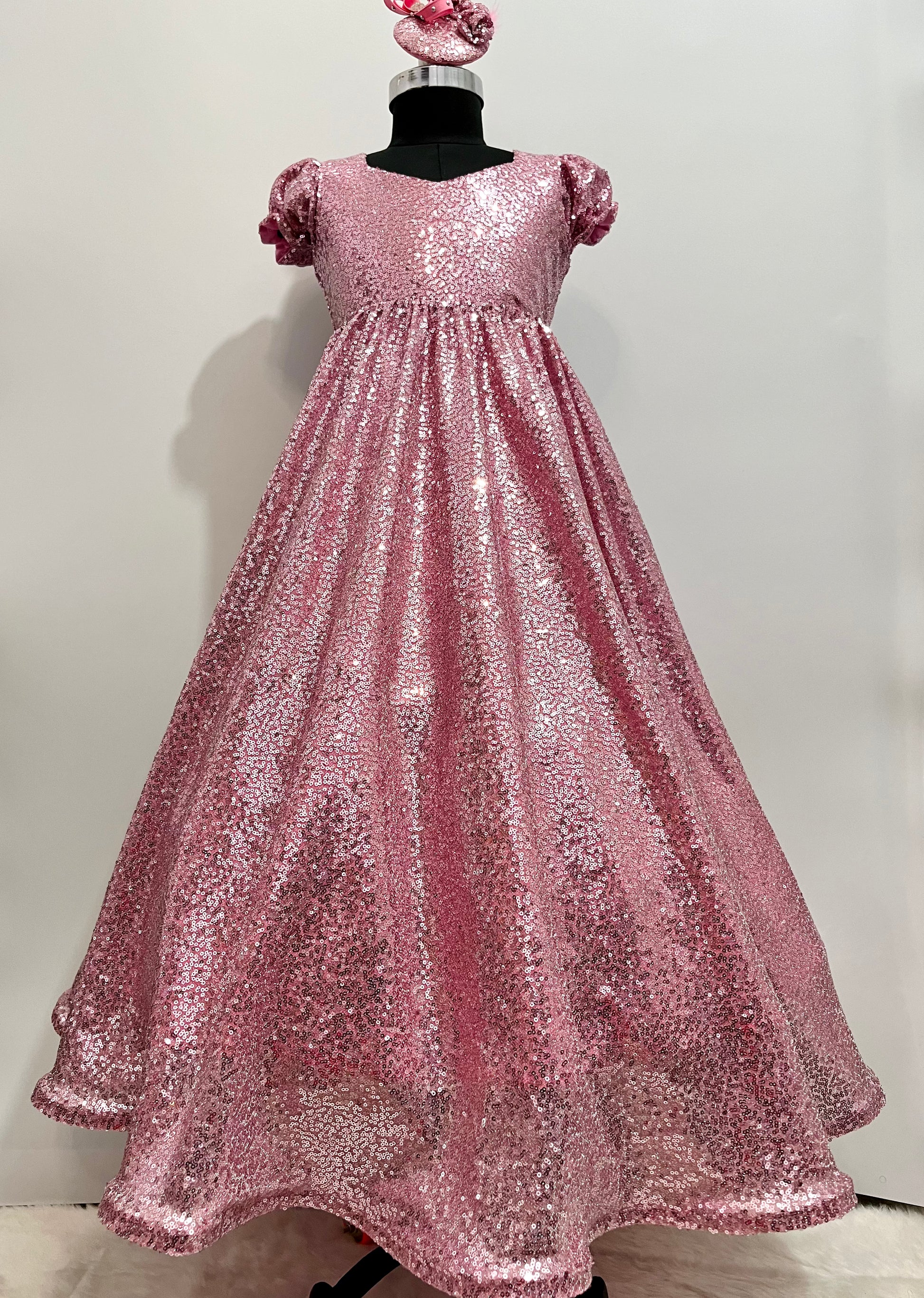 Designer pink princess dress