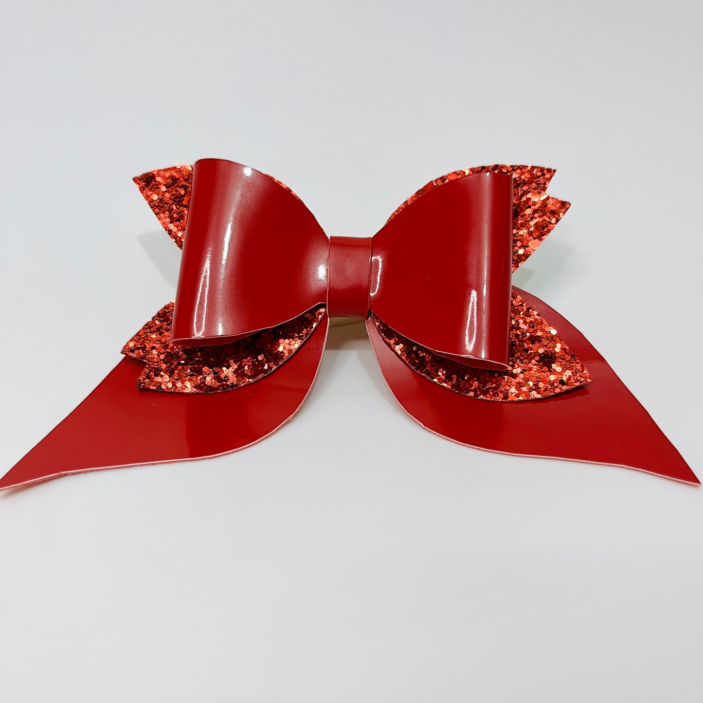 Red Pigtail Bow | Designer Hair Bows