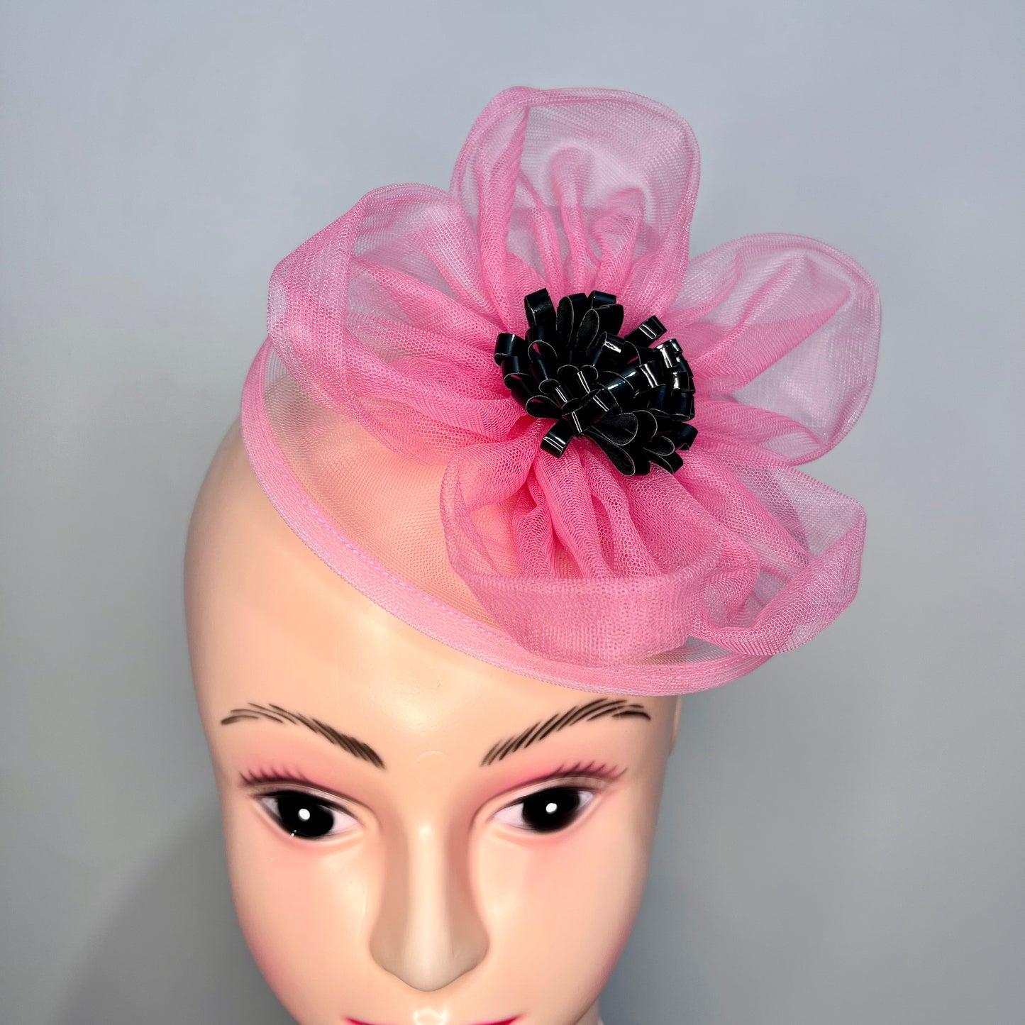 Dusky Pink Flower Fascinator Hat | Princess Headpiece