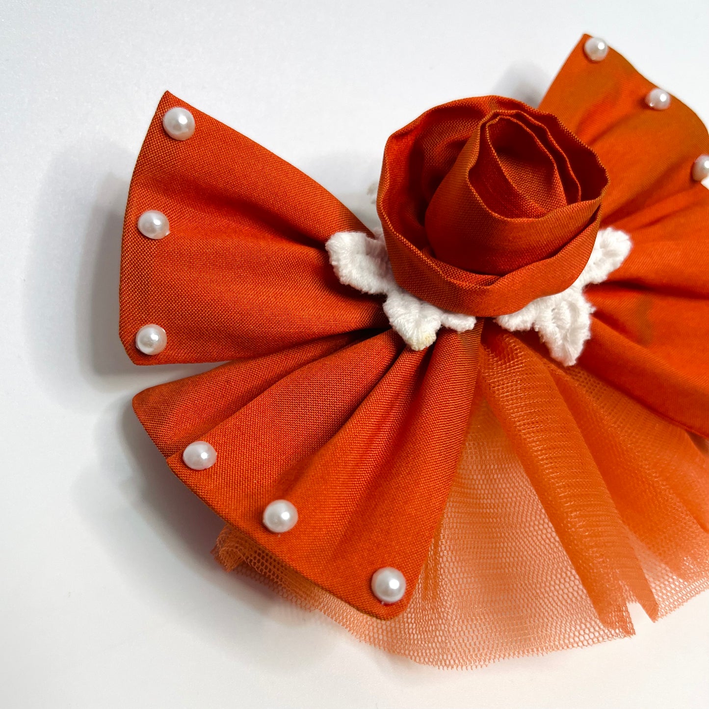 Princess Moana Orange Flower Fascinator | Princess Hair Accessories