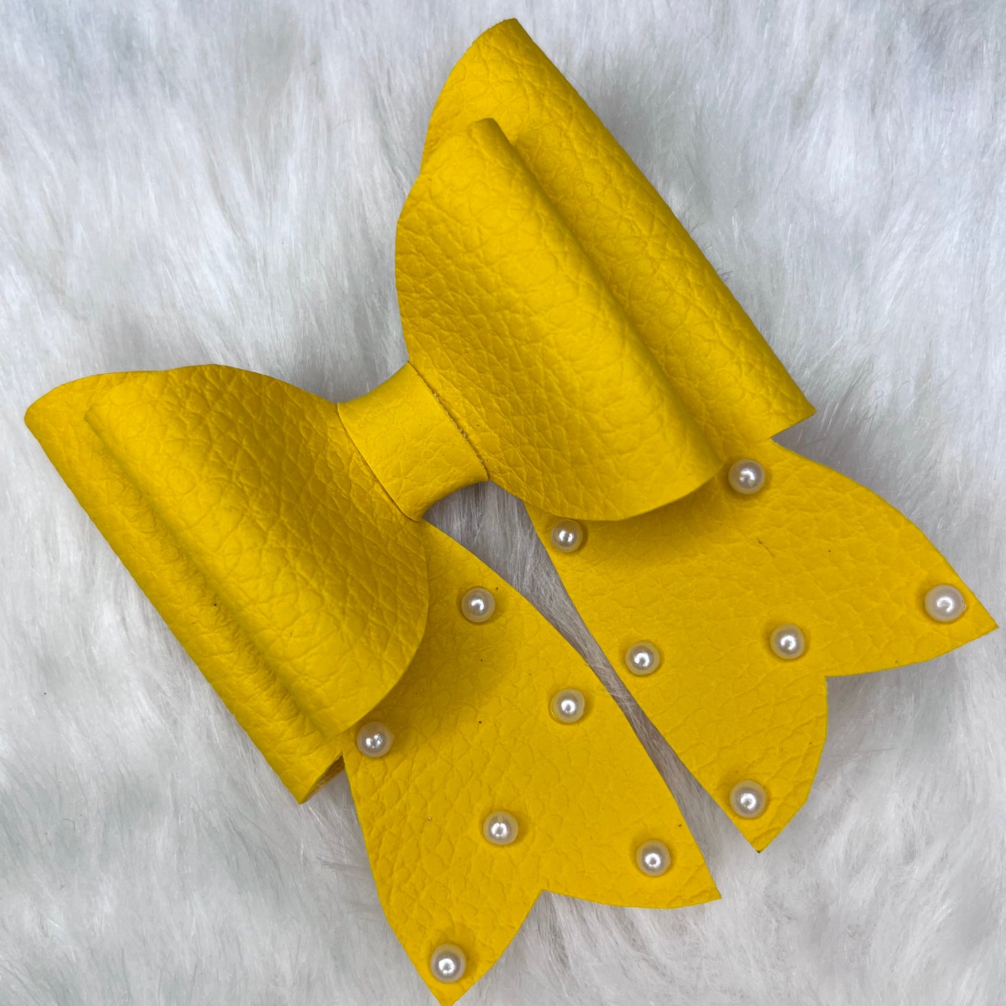 Yellow French Bow | Women Hair Accessory