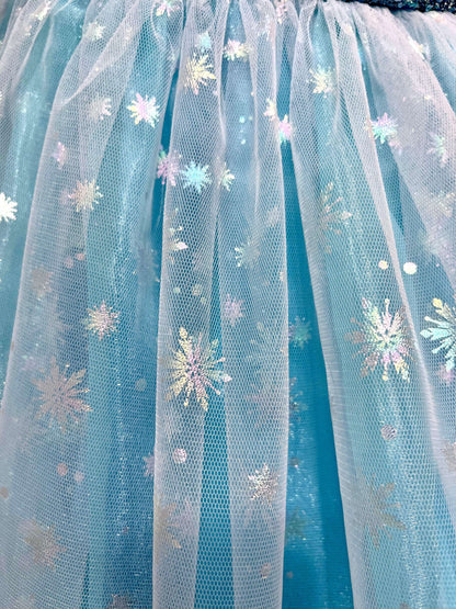 Frozen Theme Dress for Mini Princesses