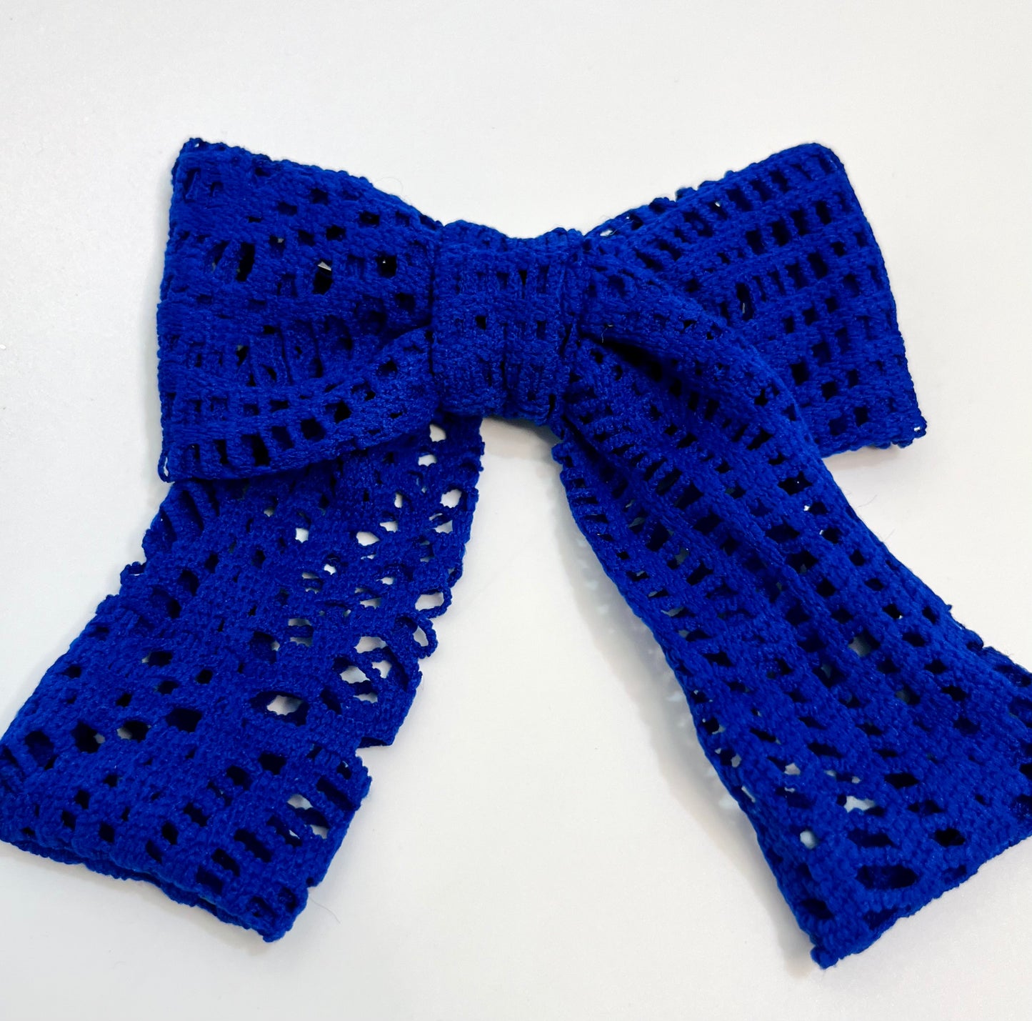 Royal Blue Lace Bow | Women Hair Accessories