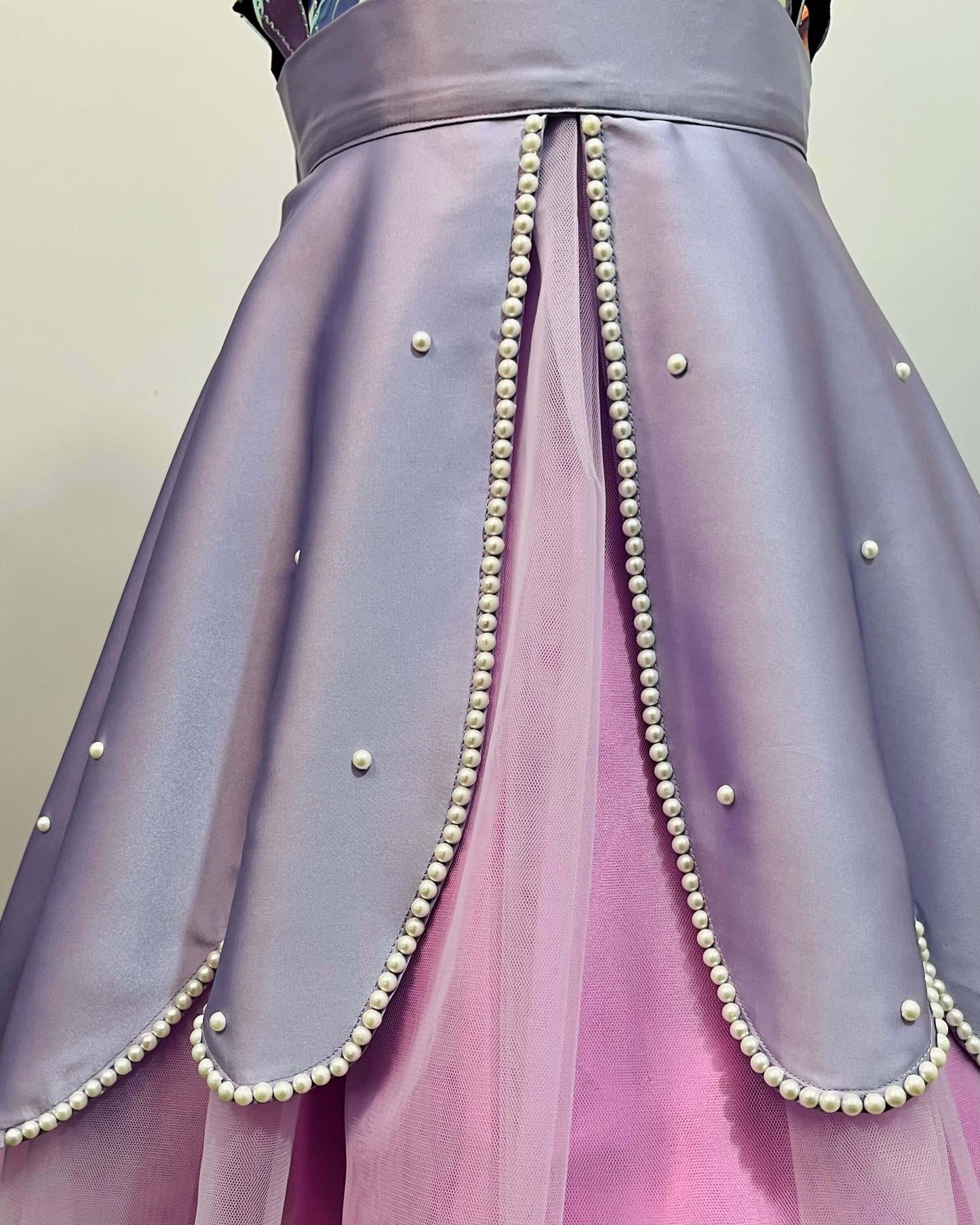 Princess Sofia Purple Dress with Pearls | Girl Birthday Dress