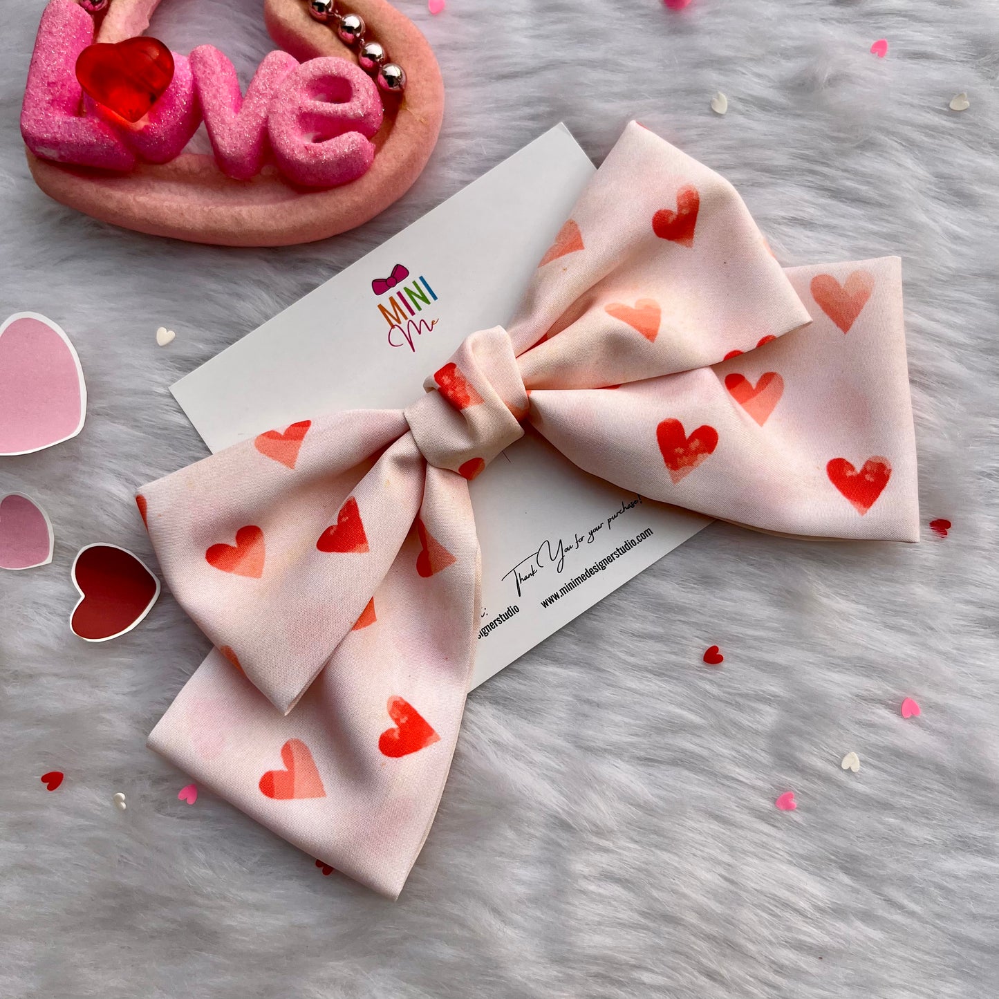 Love Matters Hair Bow | Valentine's Day Gift for Her
