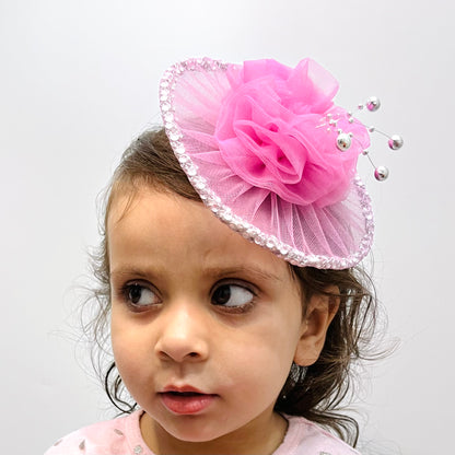 Lavender Pink Fascinator Hat | Birthday Hair Accessory