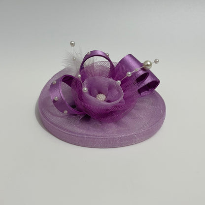 Rapunzel Lavender Fascinator Hat | Designer Headpiece