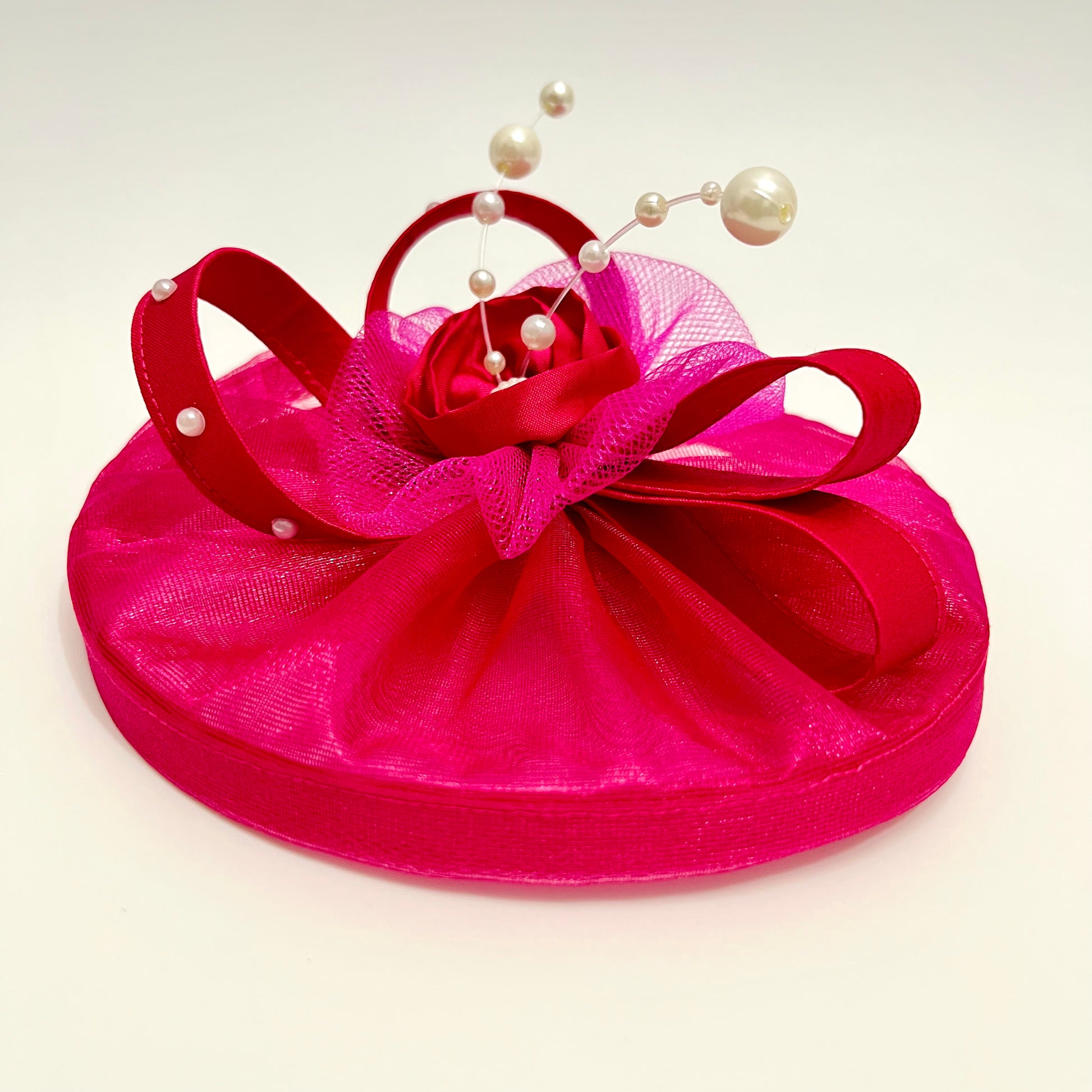 Dark Pink Fascinator Hat | Birthday Accessories