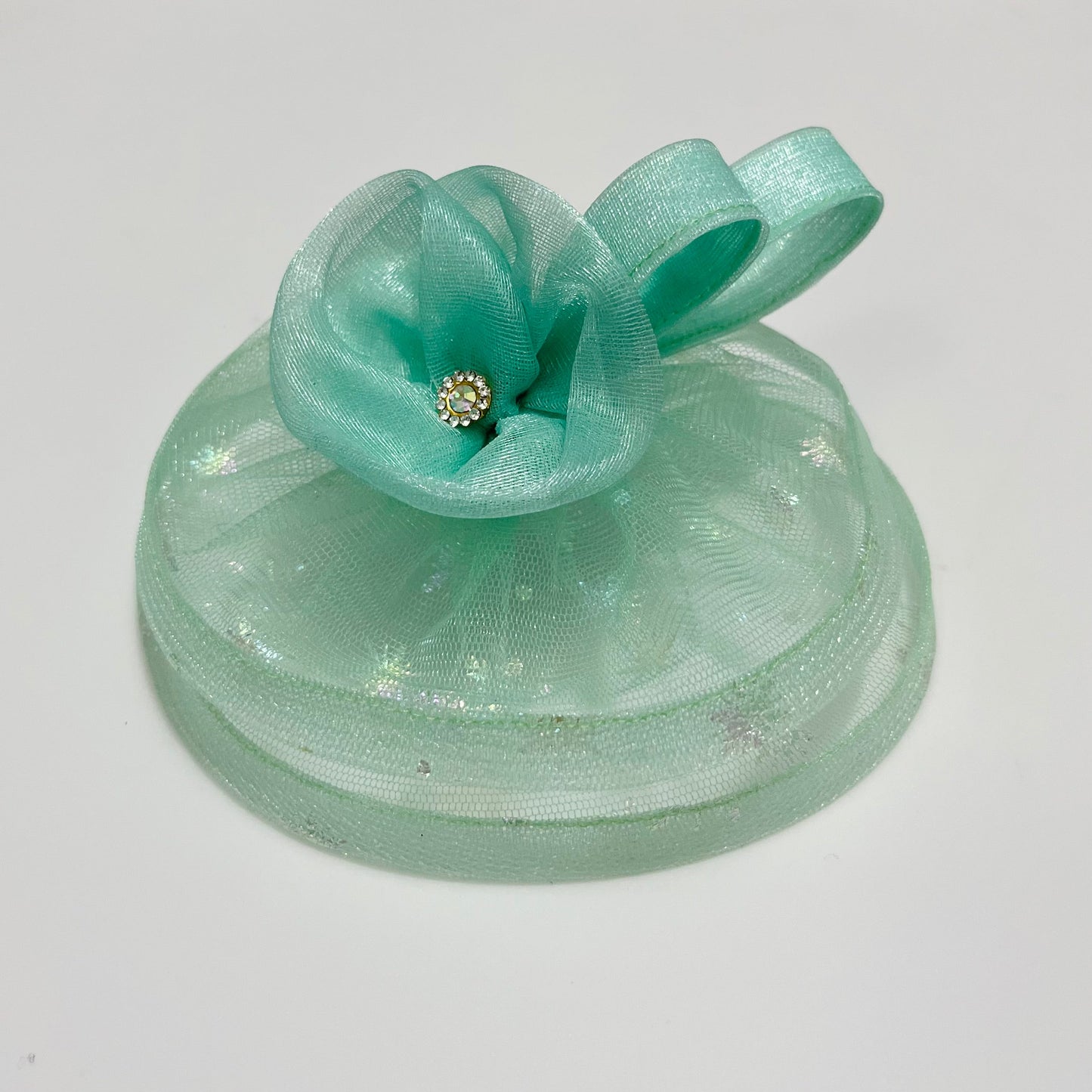 Mint Green Fascinator Hat | Designer Hair Clip or Headband