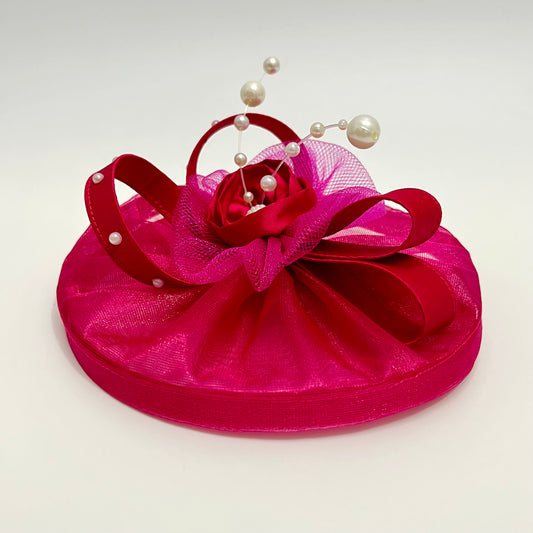 Dark Pink Fascinator Hat | Princess Accessories