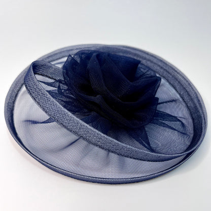 Navy Blue Fascinator Hat | Birthday Hair Clip