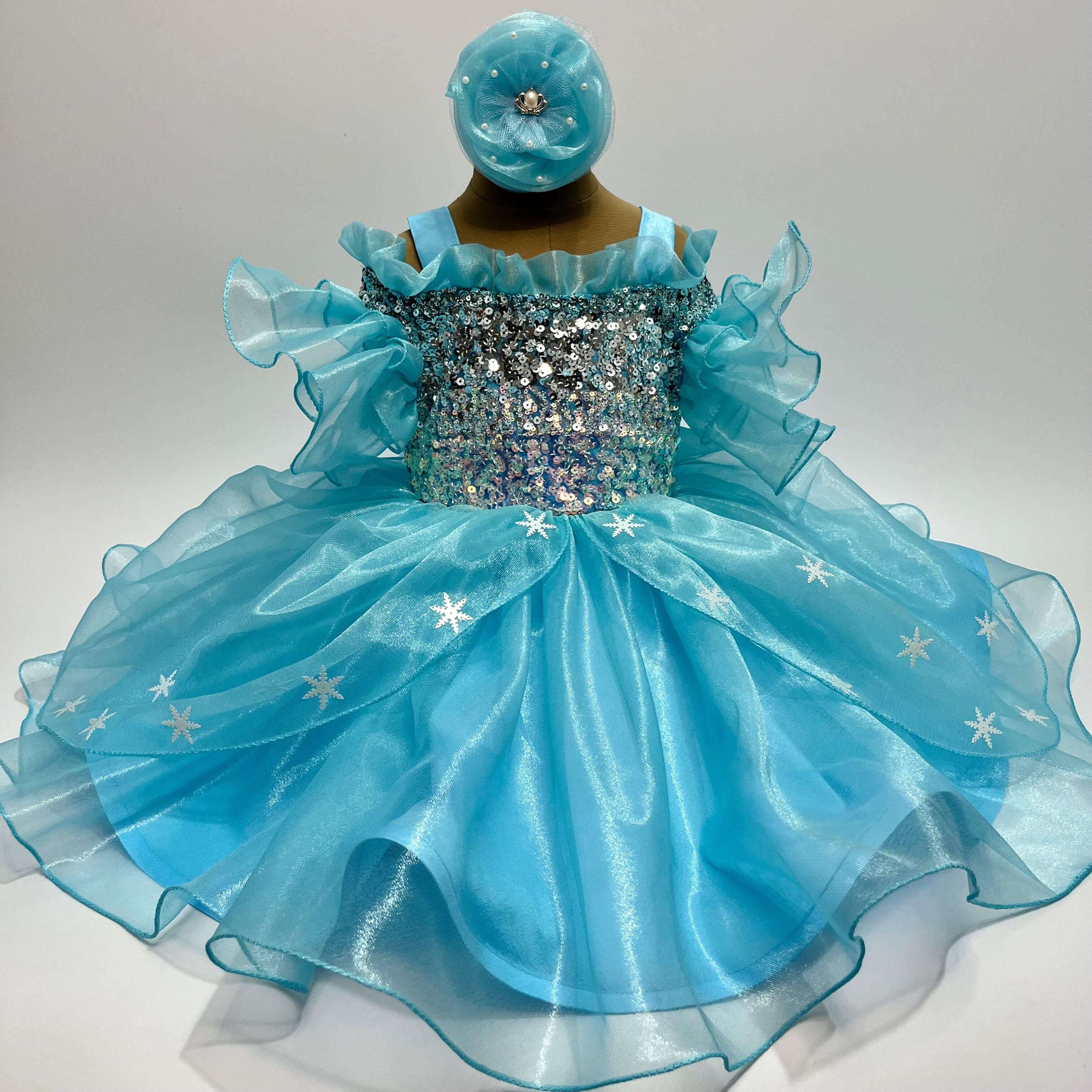Buy Sky Blue Long Gown For Kids – Mumkins