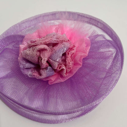 Princess Rapunzel Light Purple and Pink Fascinator 