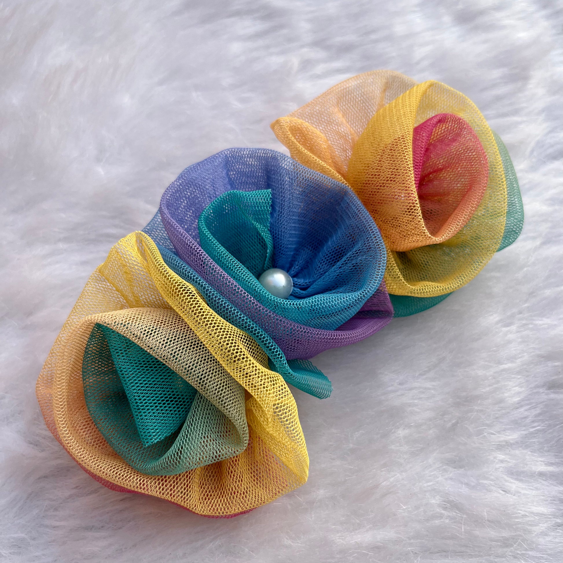 Rainbow Flower Tiara Baby Girl Princess Headband