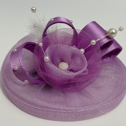 Designer Lavender Fascinator Hat