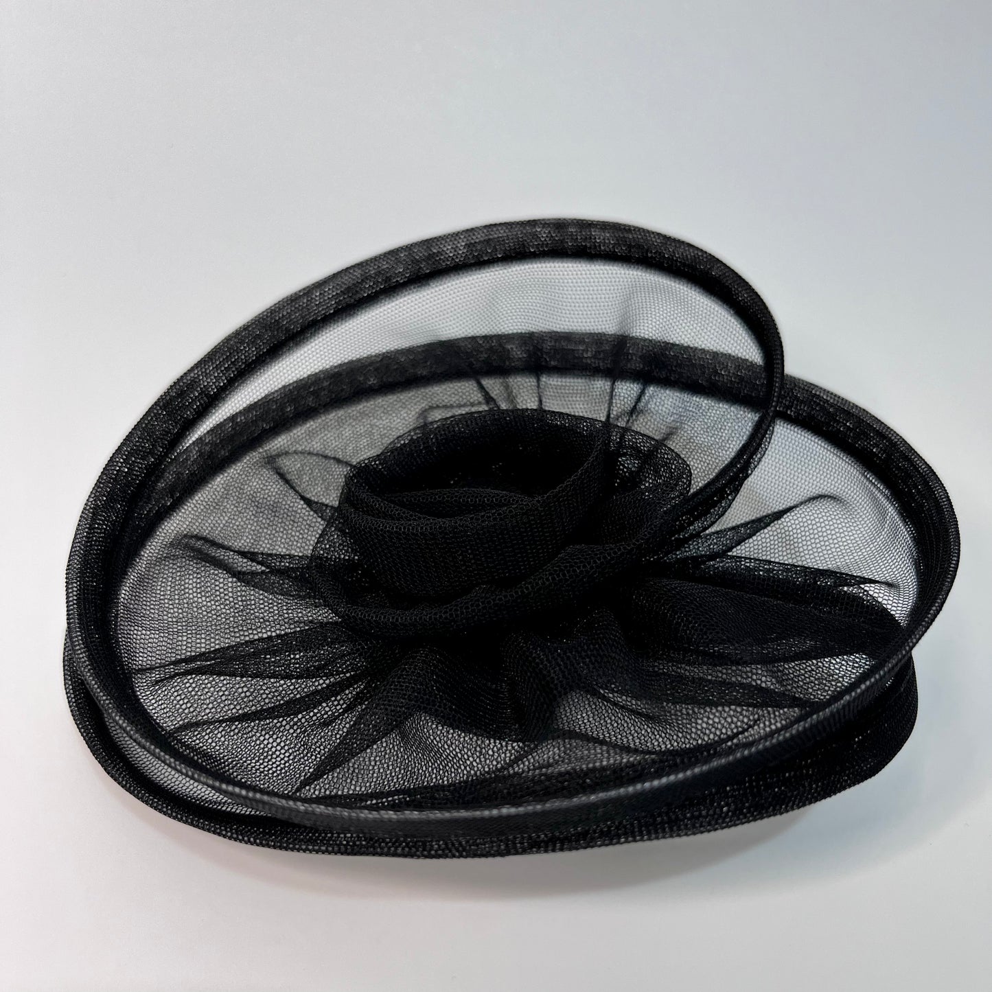 Twisted Black Flower Fascinator | Birthday Party Hair Clip