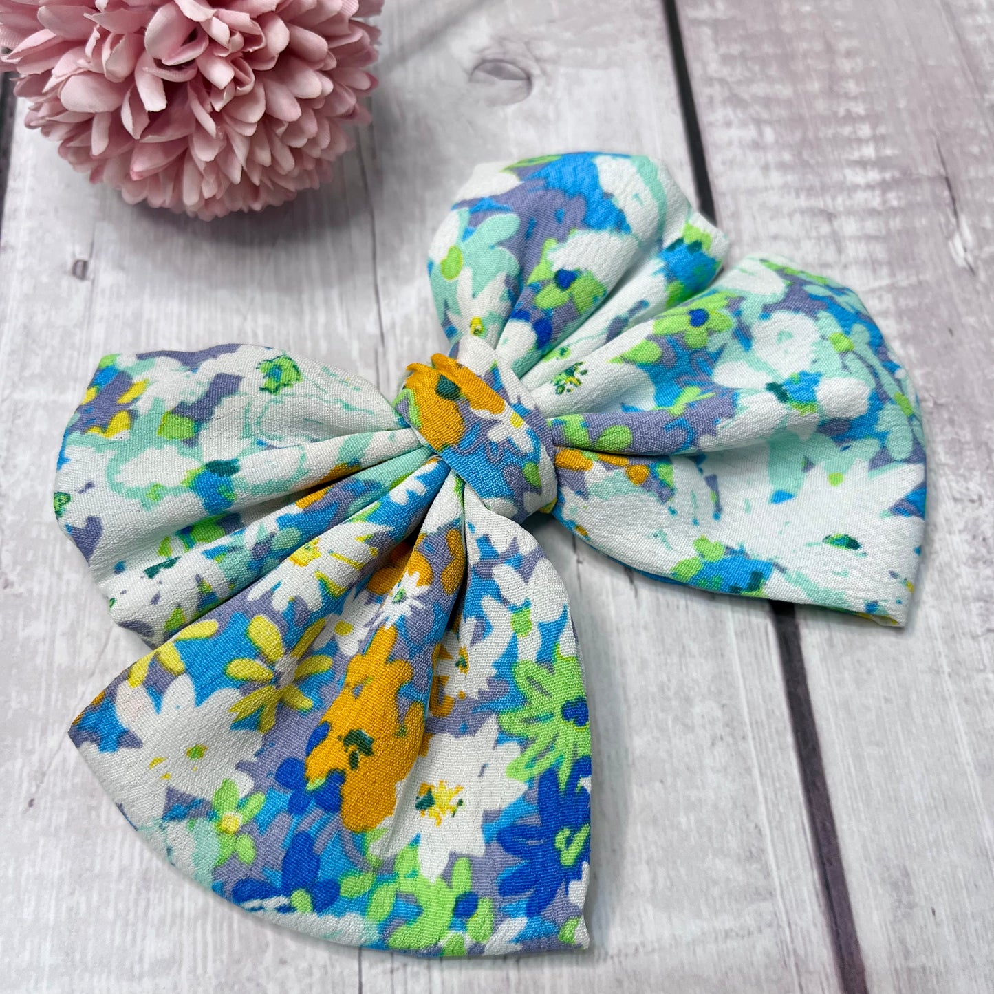 Floral Beauty Multi Layered Bow Hair Clip