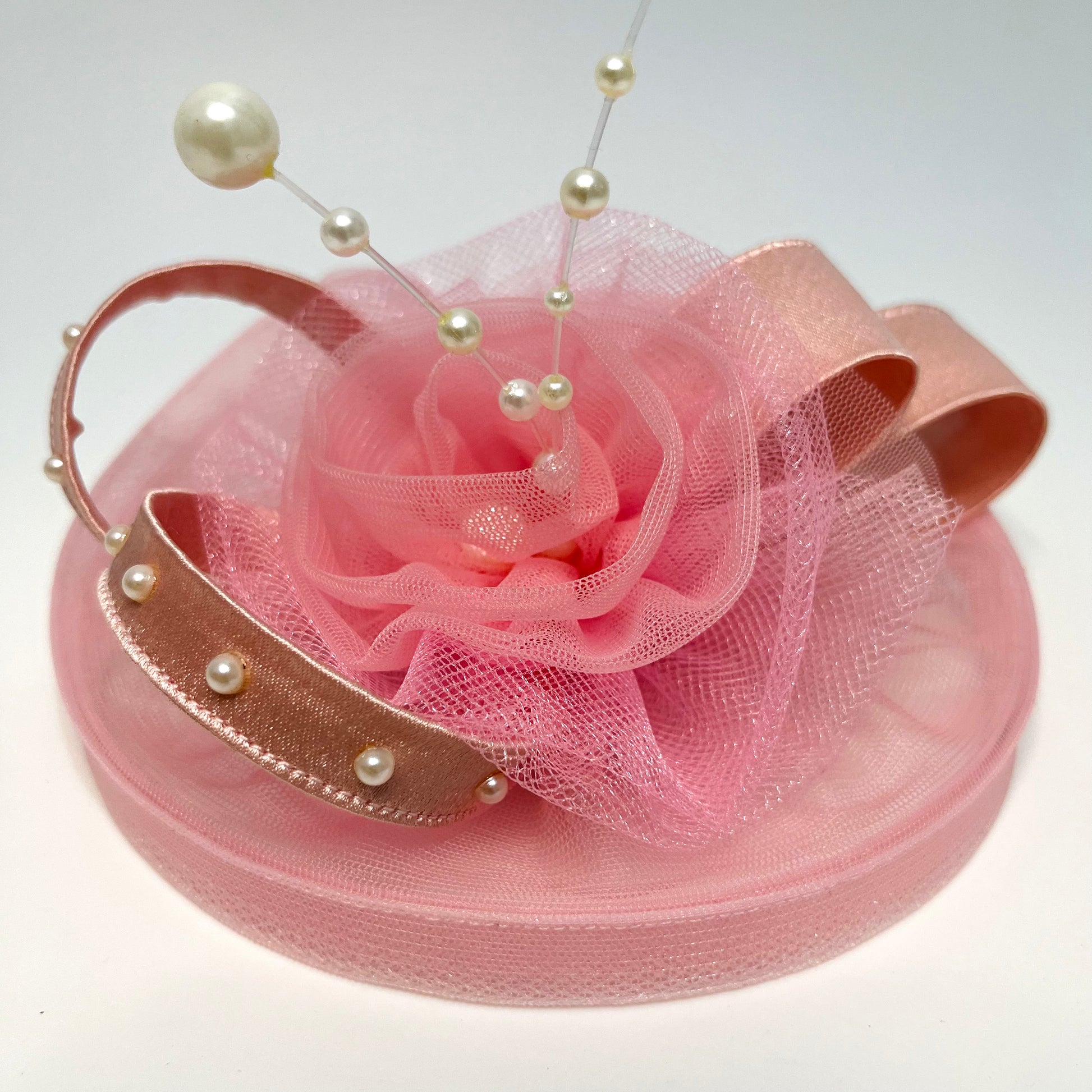 Princess Aurora Pink Fascinator Hat | Birthday Accessories