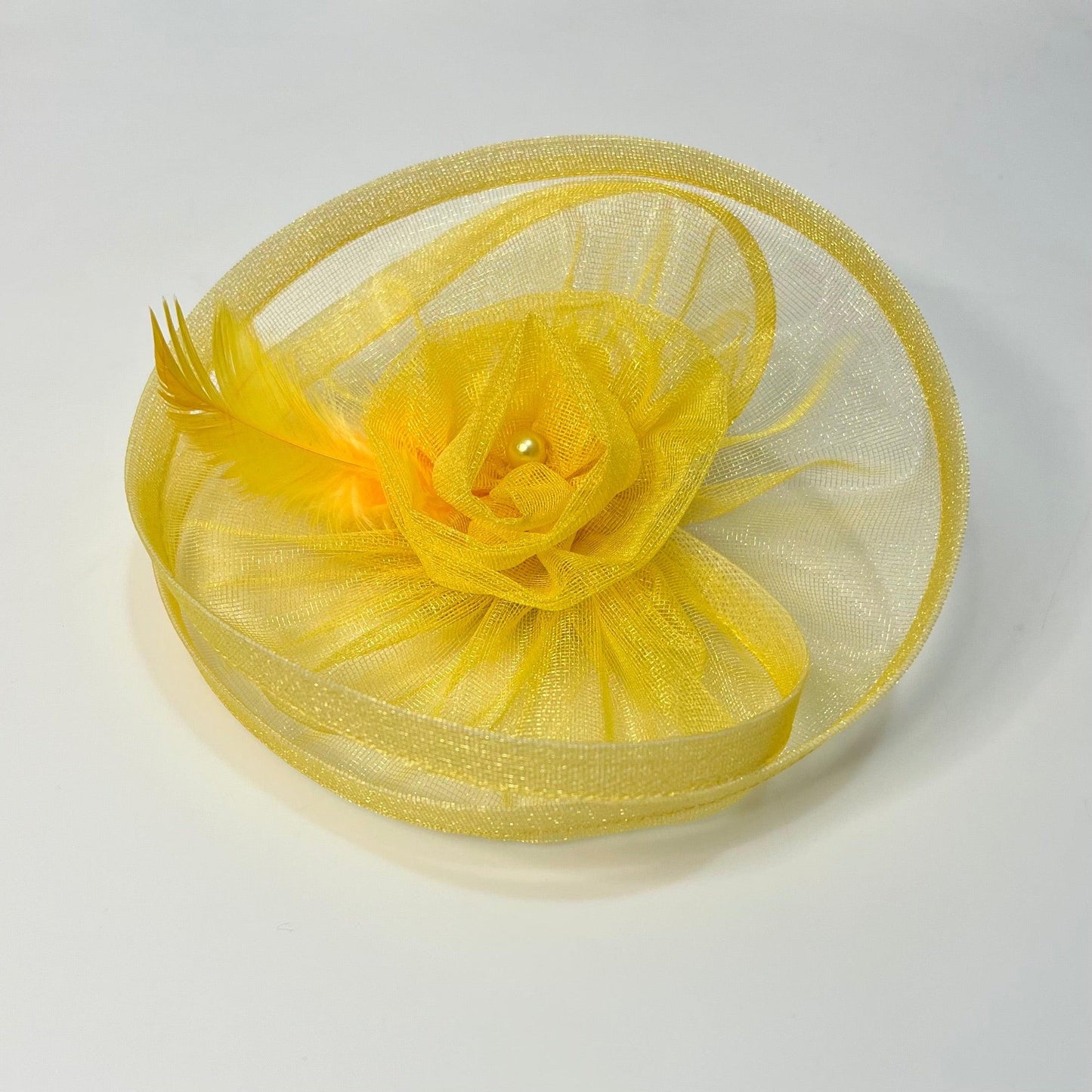 Princess Belle Yellow Fascinator | Hat Pin for Women