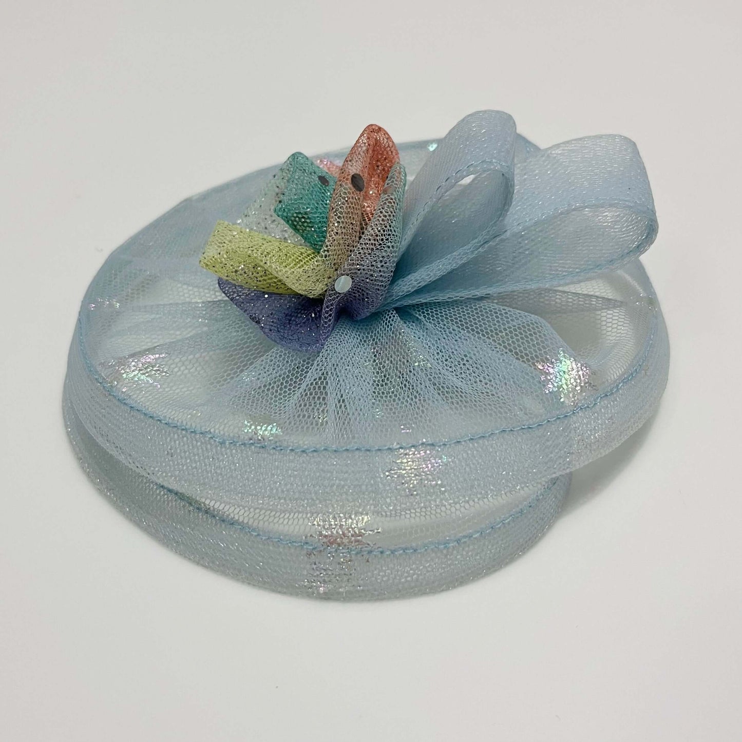 Cinderella Blue Fascinator Hat | Alligator Hair Clip
