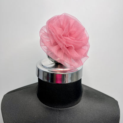 Onion Pink Flower Fascinator | Bloom Photoshoot Hair Accessory