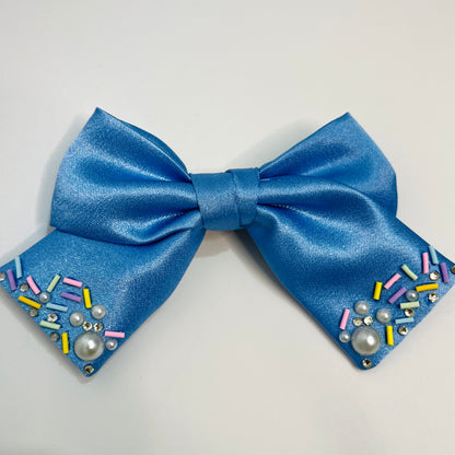 Sprinkles and Pearls Sailor Hair Bow | Designer Alligator Hair Clip