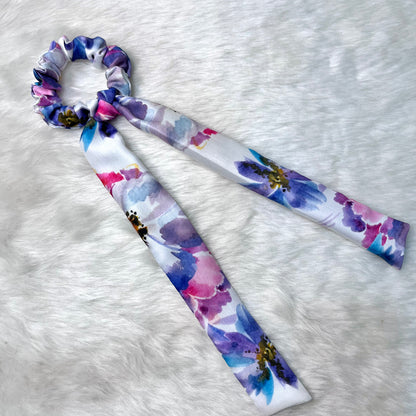 Blooming Satin Scrunchie with Tail