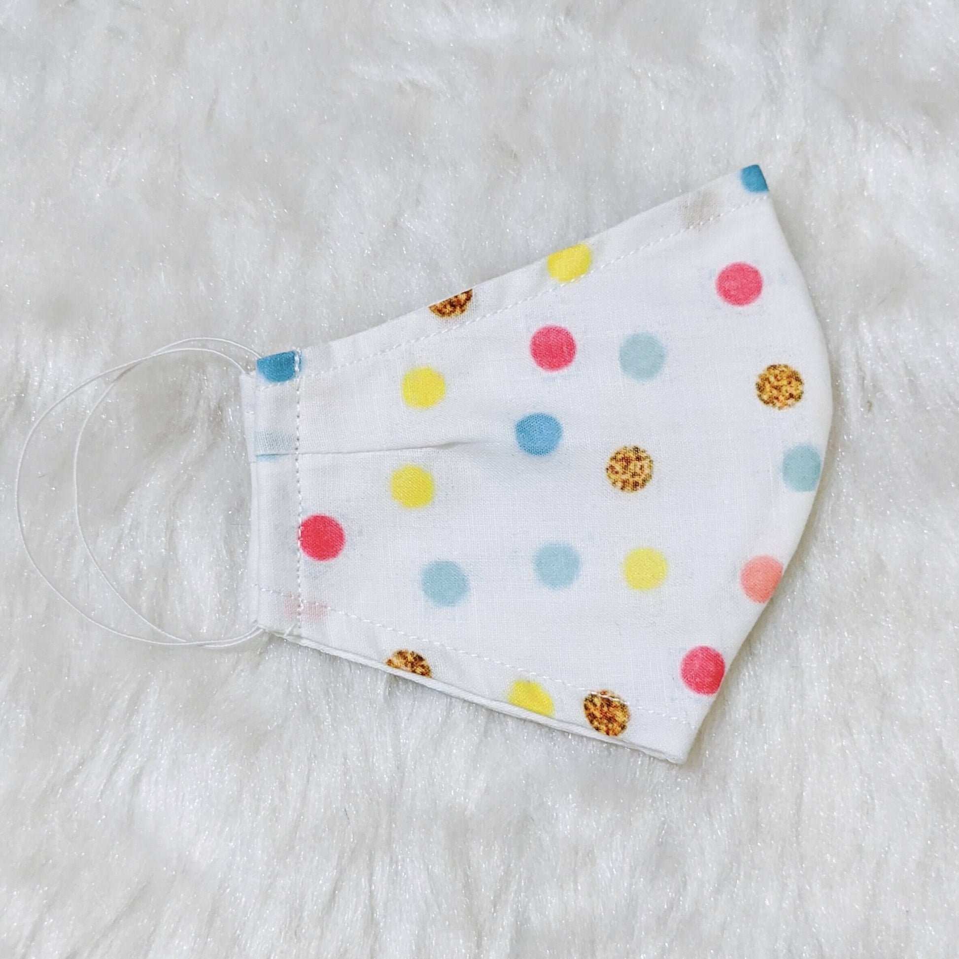 Multicolor Polka Dots Face Mask | Buy online for kids and girls